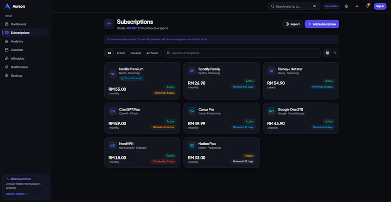 Aureon Beta screenshot 3
