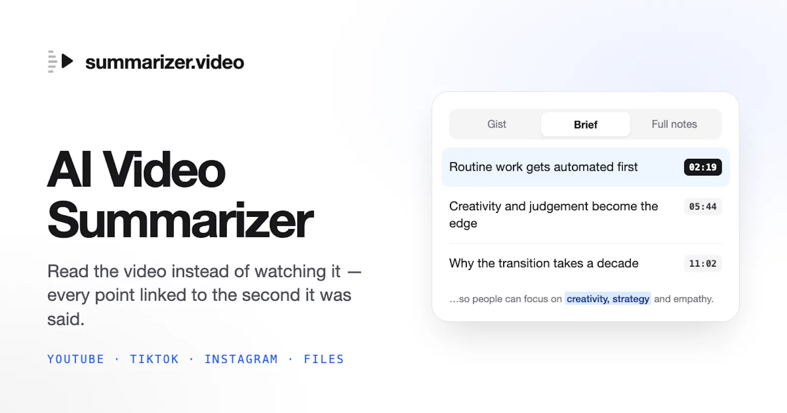 summarizer.video screenshot 1