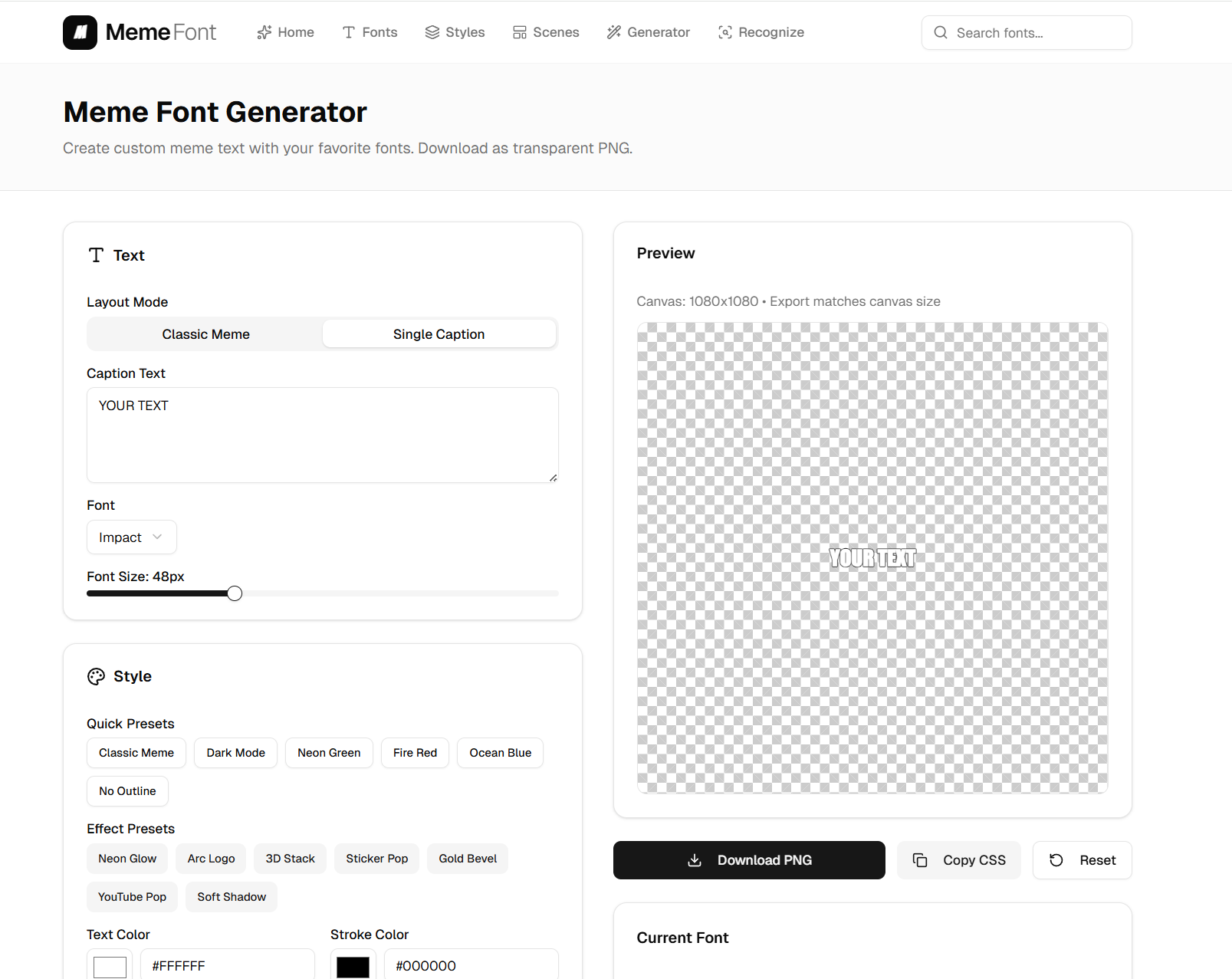 Meme Font gallery image