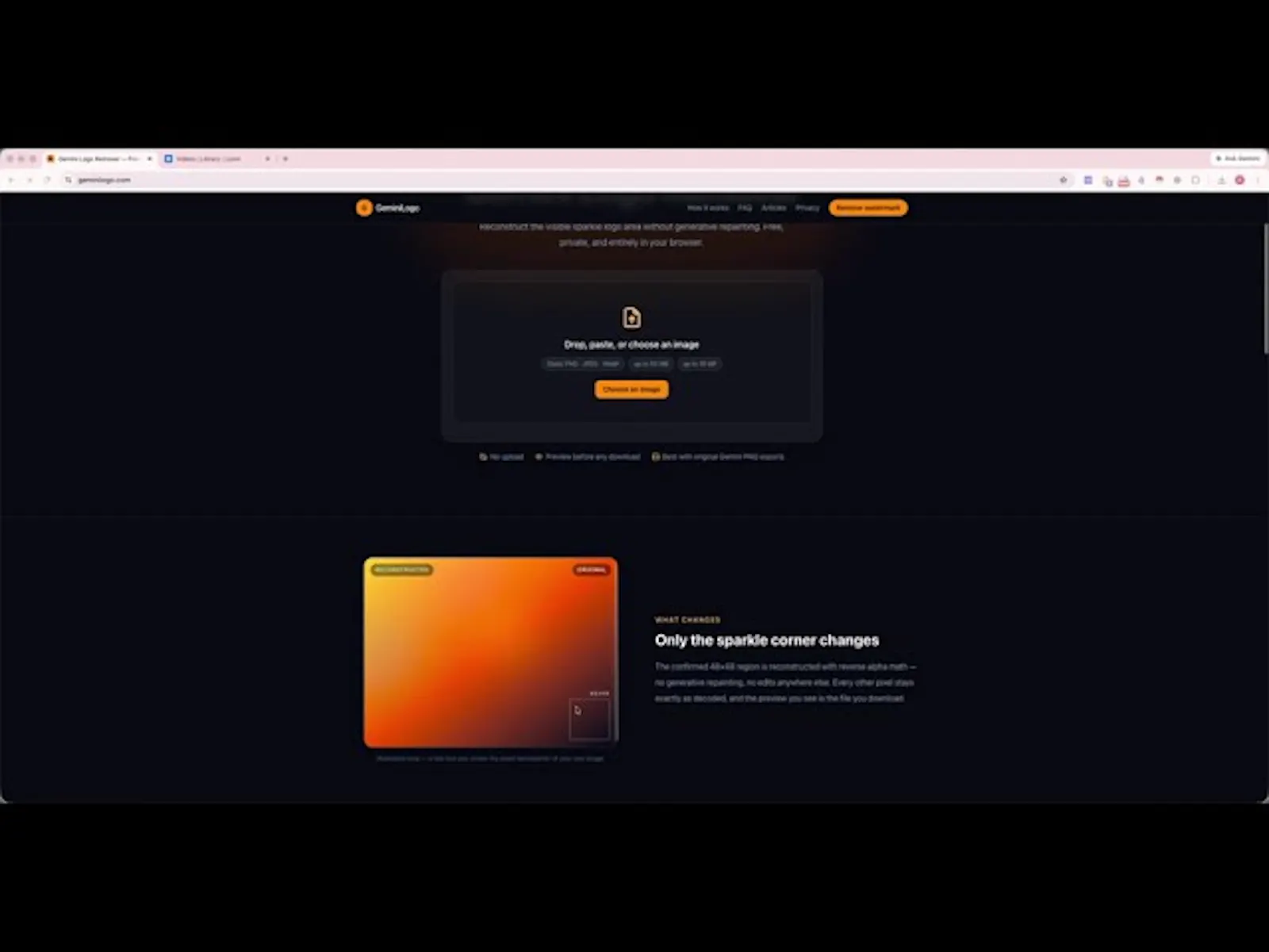 Gemini Logo Remover — Free,no signup screenshot 1 (video preview)