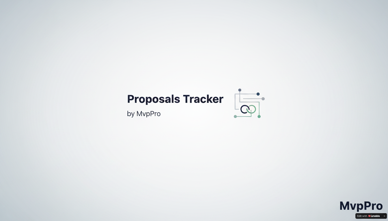 Proposal Tracker by MvpPro gallery image