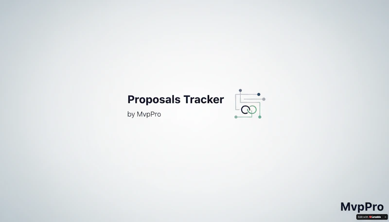 Proposal Tracker by MvpPro screenshot 1