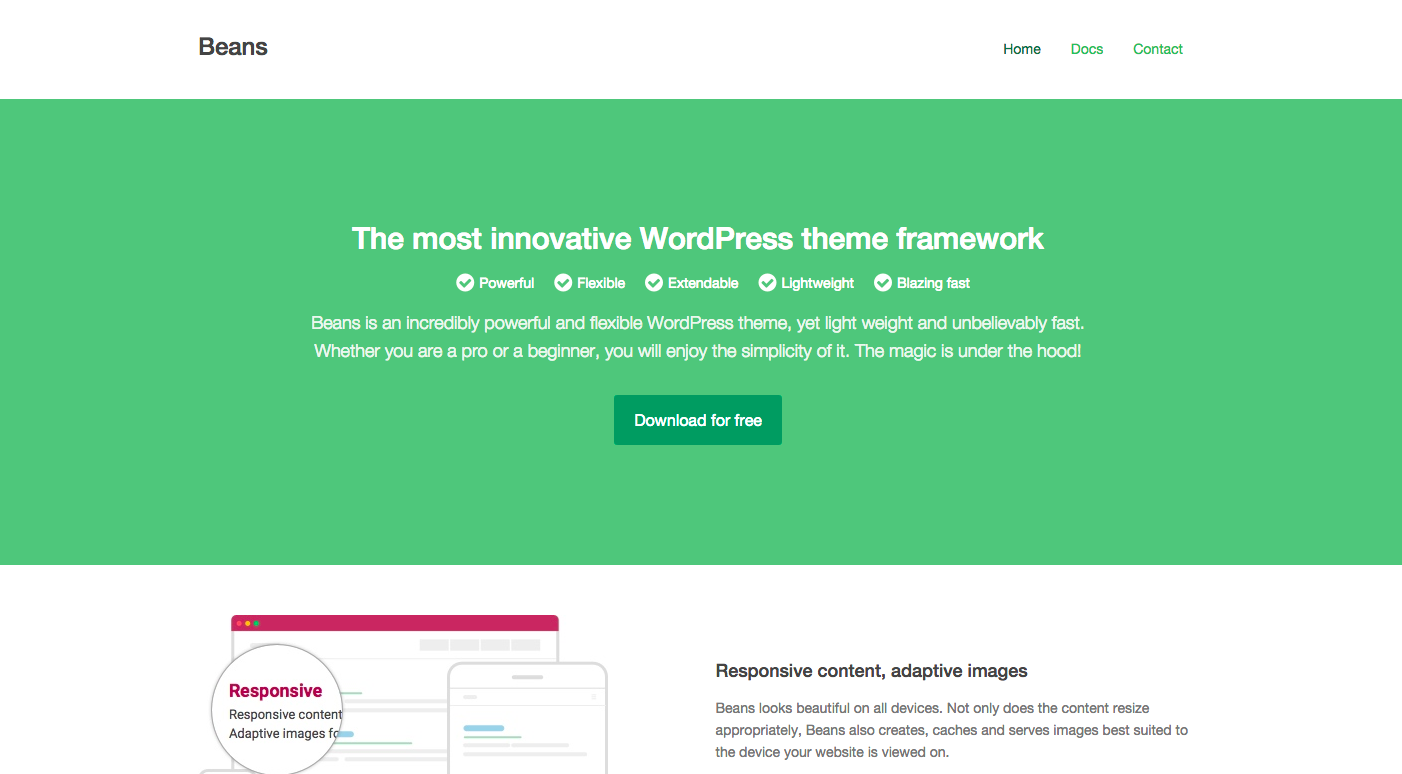 Beans WordPress Theme  gallery image