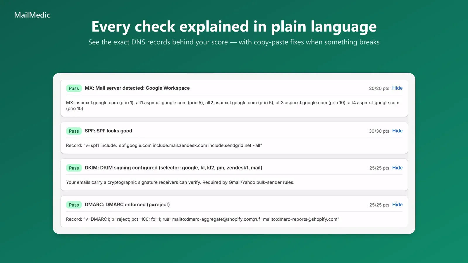 MailMedic ‑ Email Health screenshot 3