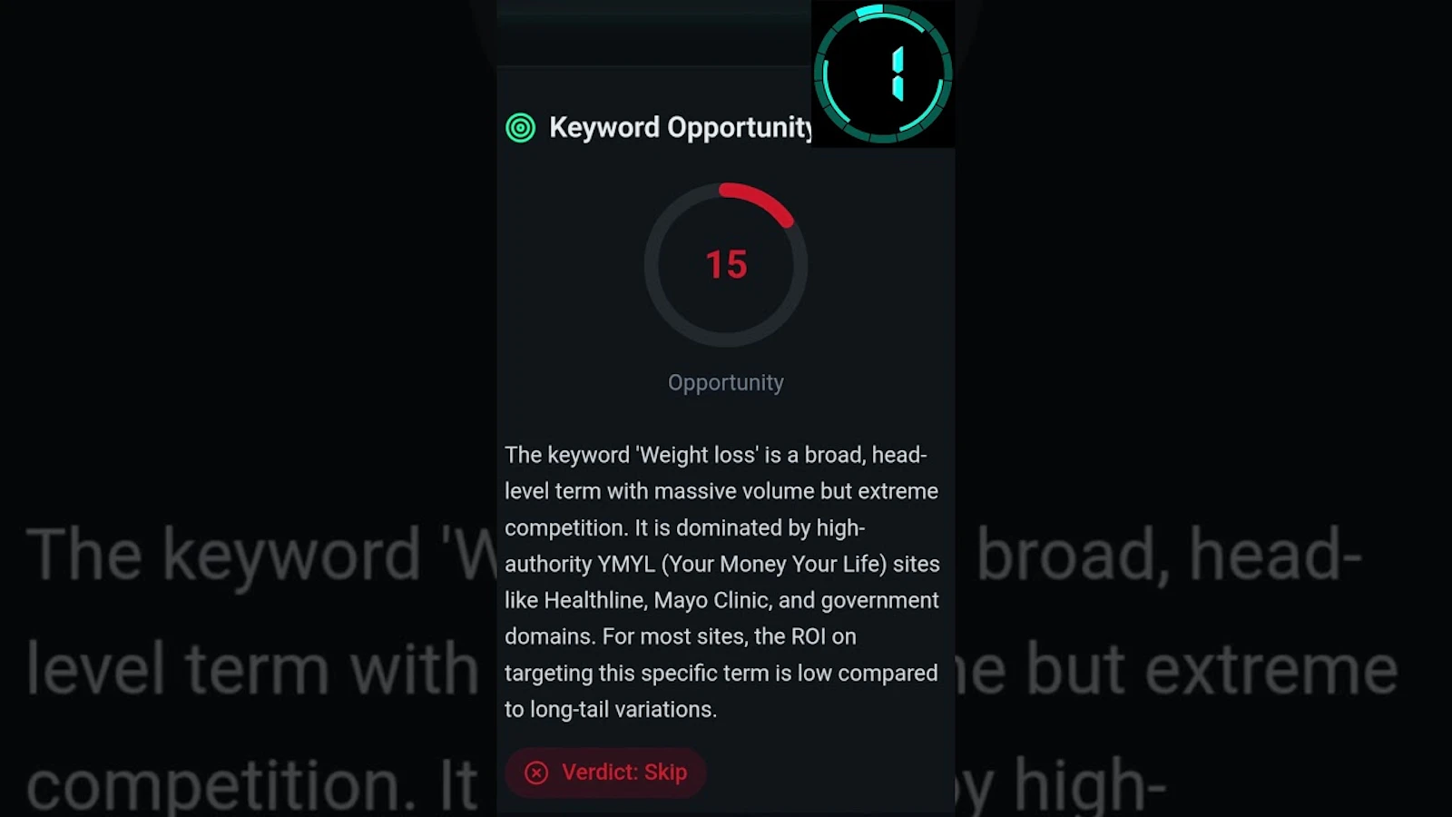 Keyword Insight Pro screenshot 1 (video preview)