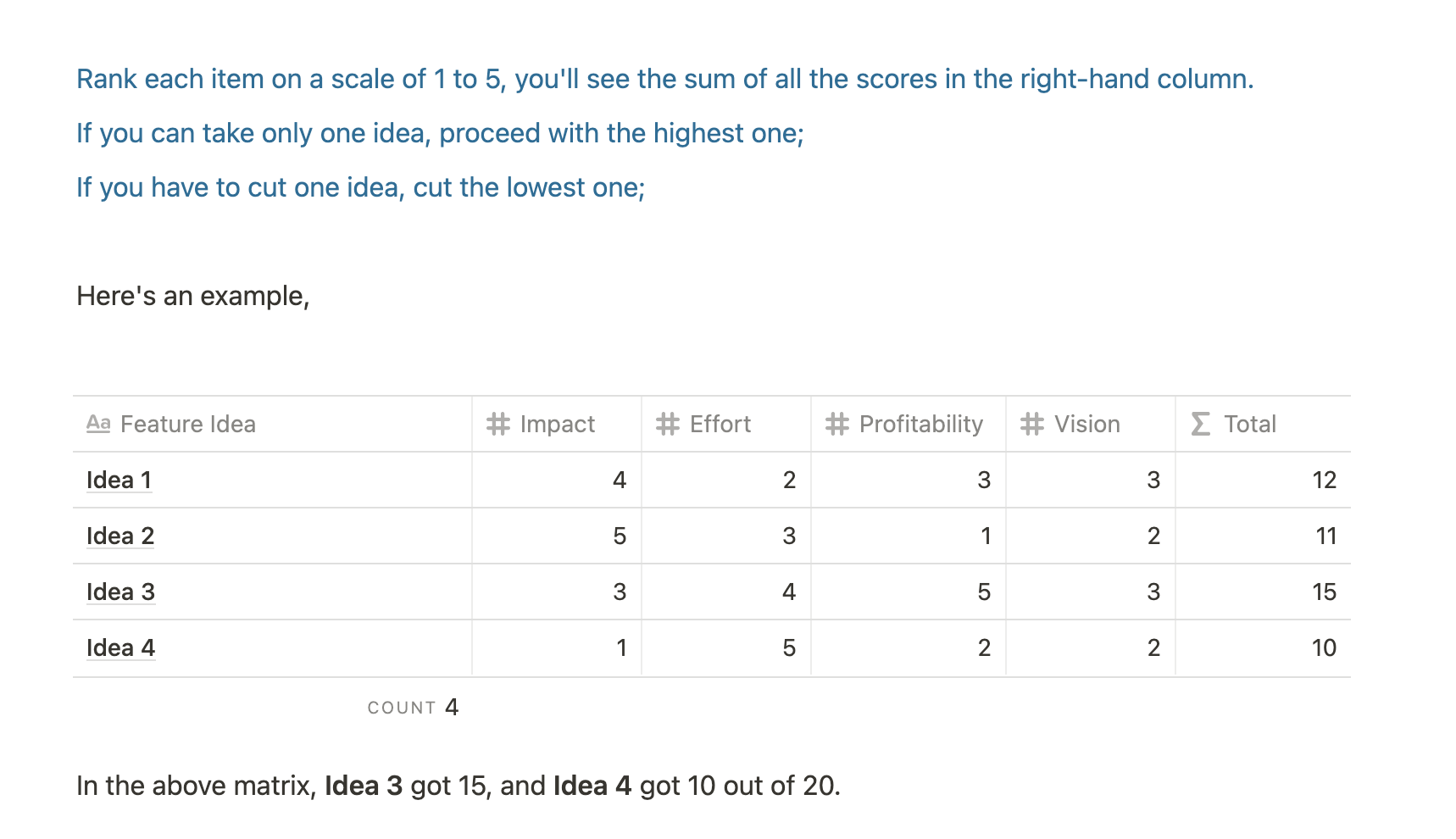 Decision-Making Matrix Exercise gallery image