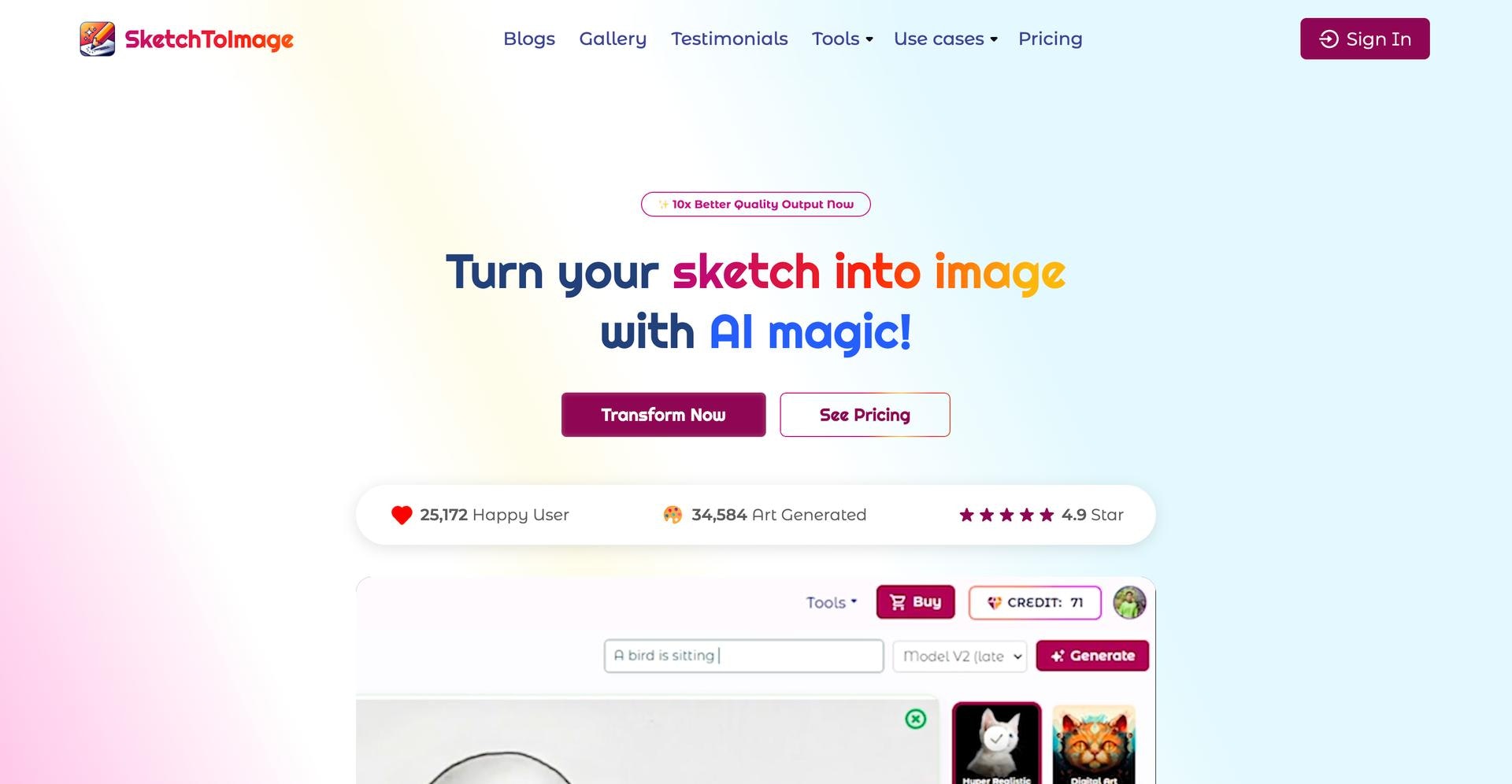 이미지로 스케치하십시오 - AI Magic으로 스케치를 이미지로 바꾸십시오! 미디어 7