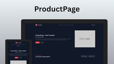 ProductPage - SaaS HTML Template gallery image