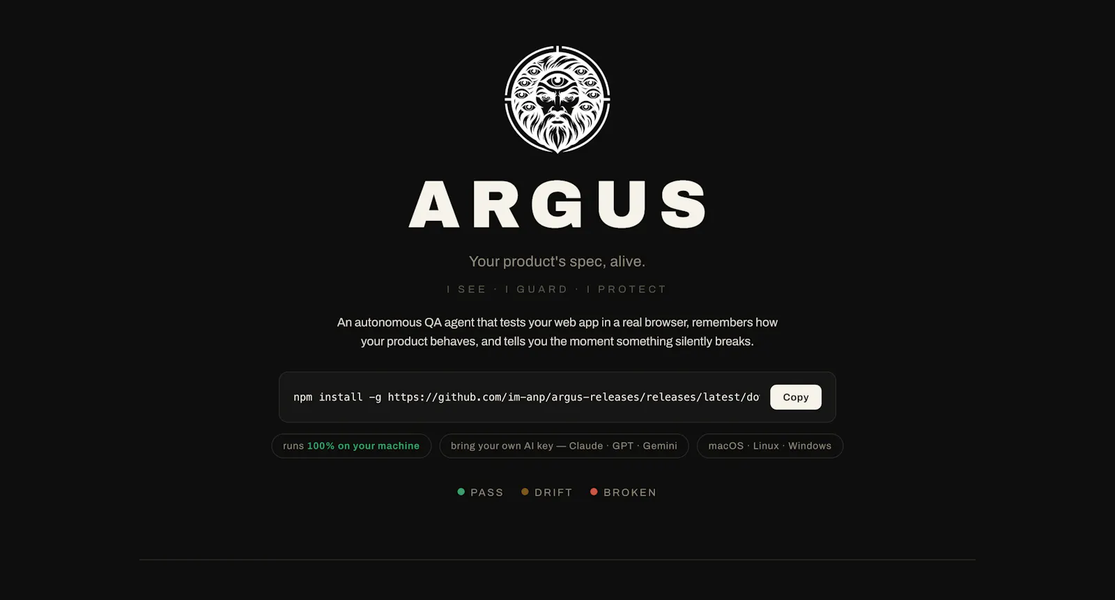 Argus screenshot 1