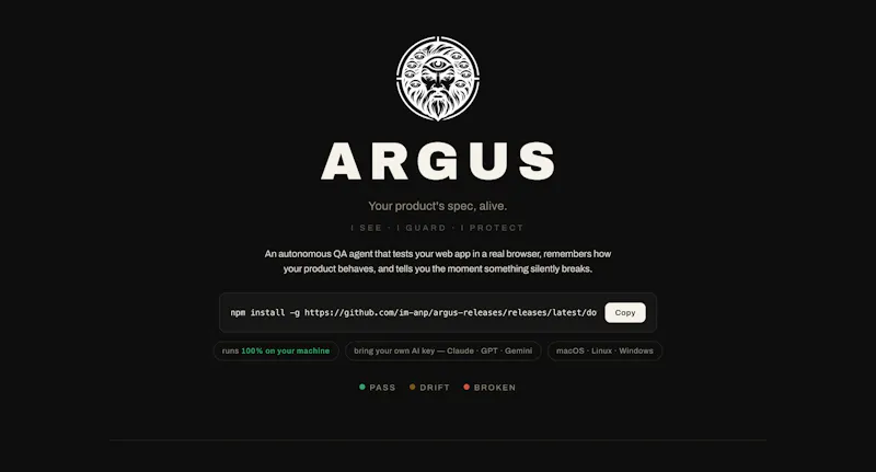 Argus screenshot 1