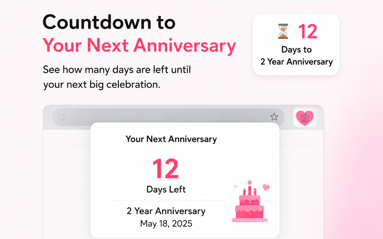 Love Counter & Anniversary Reminder screenshot 2