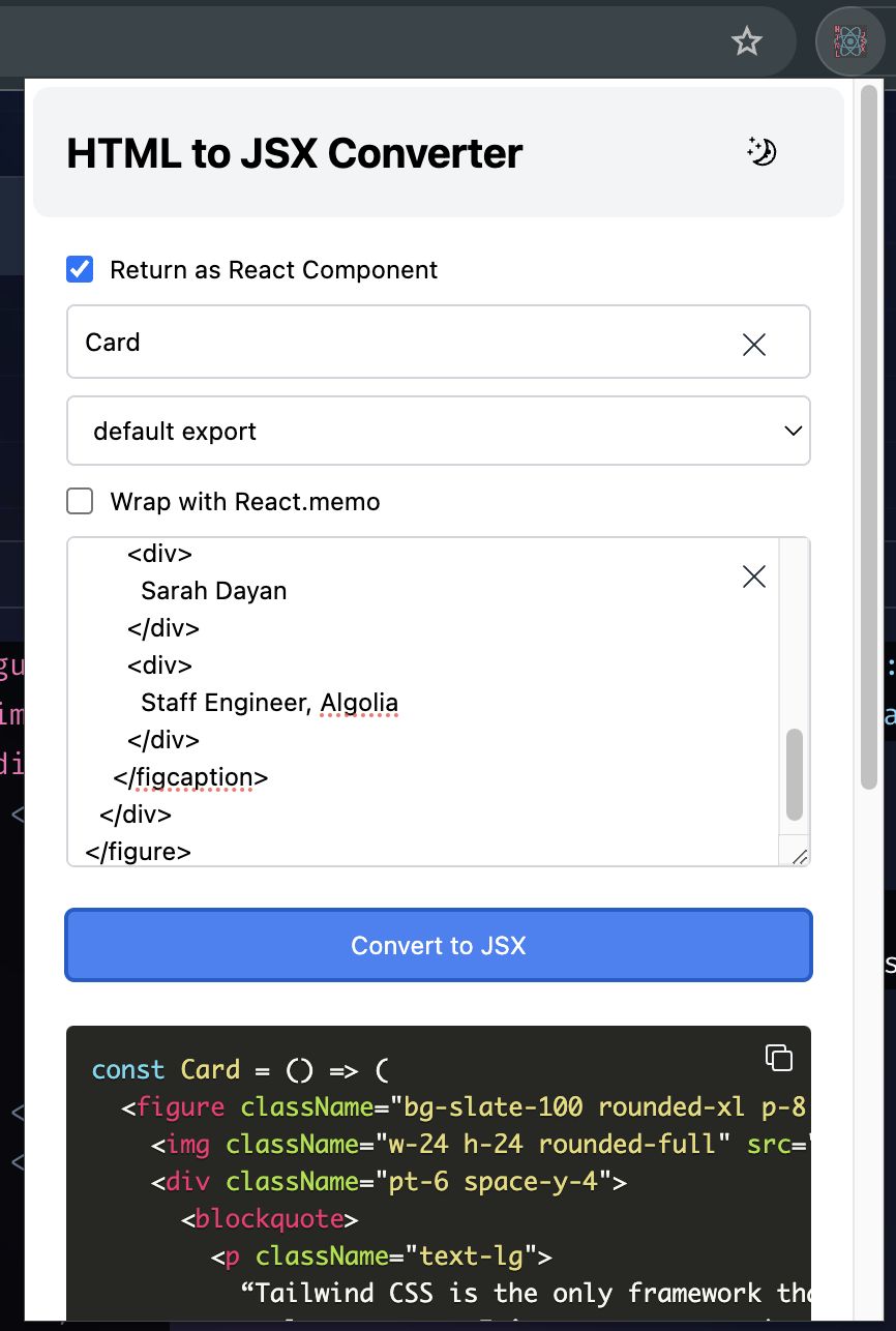 Convertisseur HTML à JSX media 1