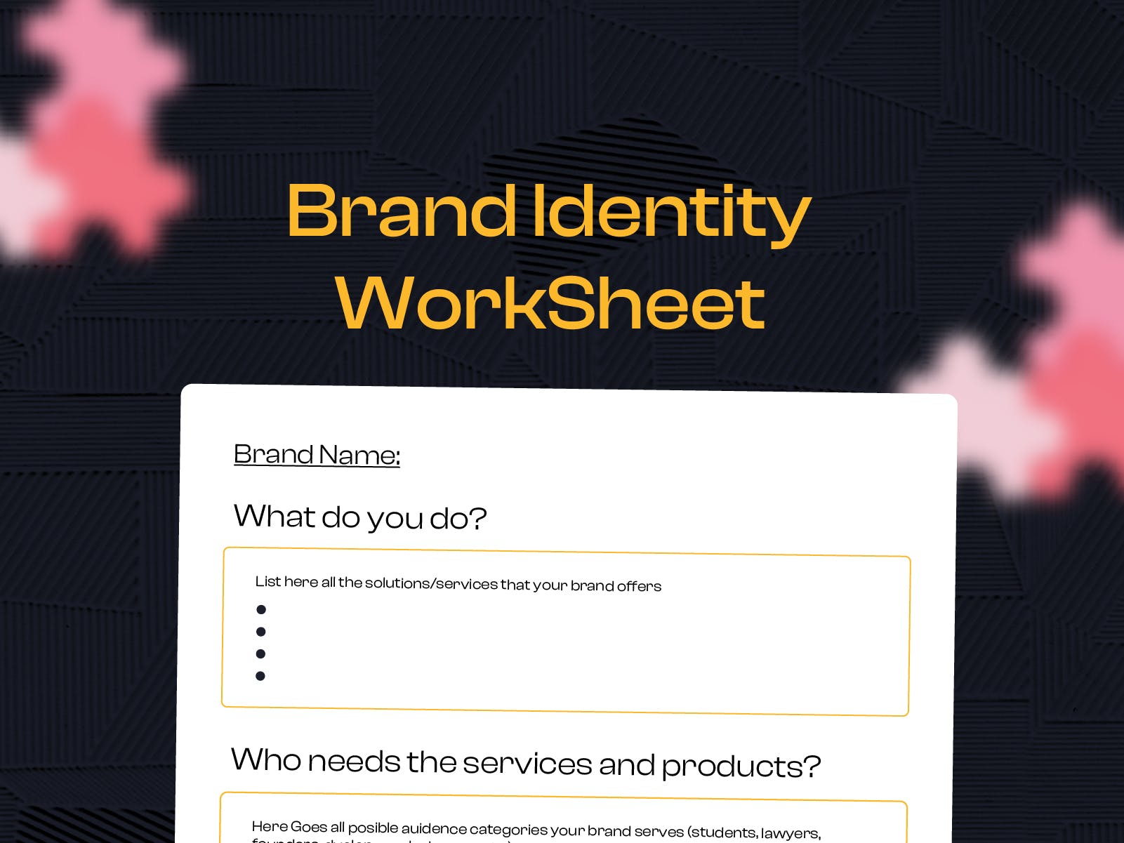 Brand Identity Worksheet media 1