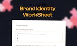 Brand Identity Worksheet image