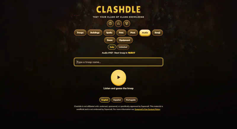 Clashdle screenshot 2