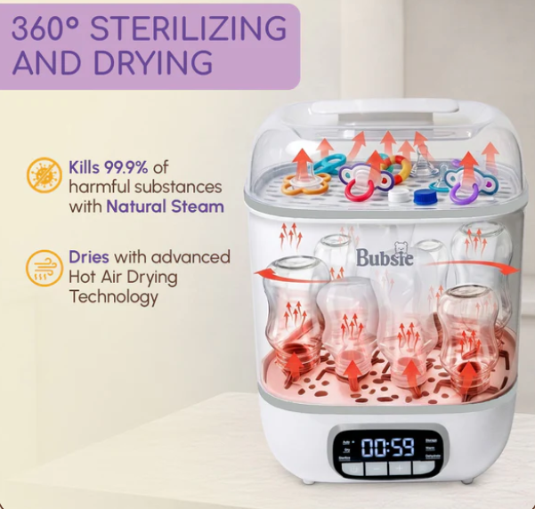 Bubsie Electric Baby Bottle Sterilizer gallery image