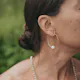 Alley - Freshwater Pearl Hoop Earrings