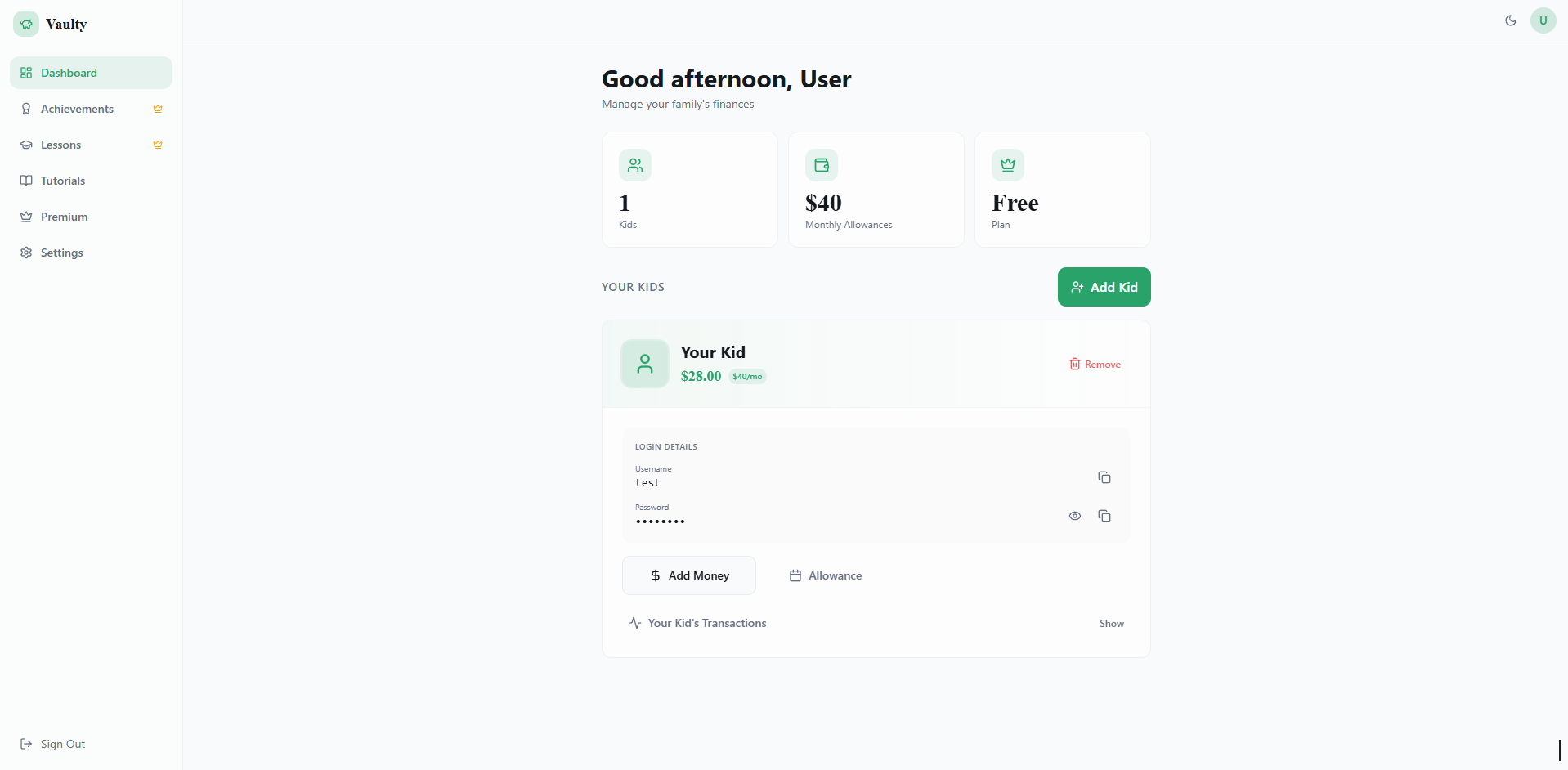 Vaultly - Screenshot 3 showing product features and functionality