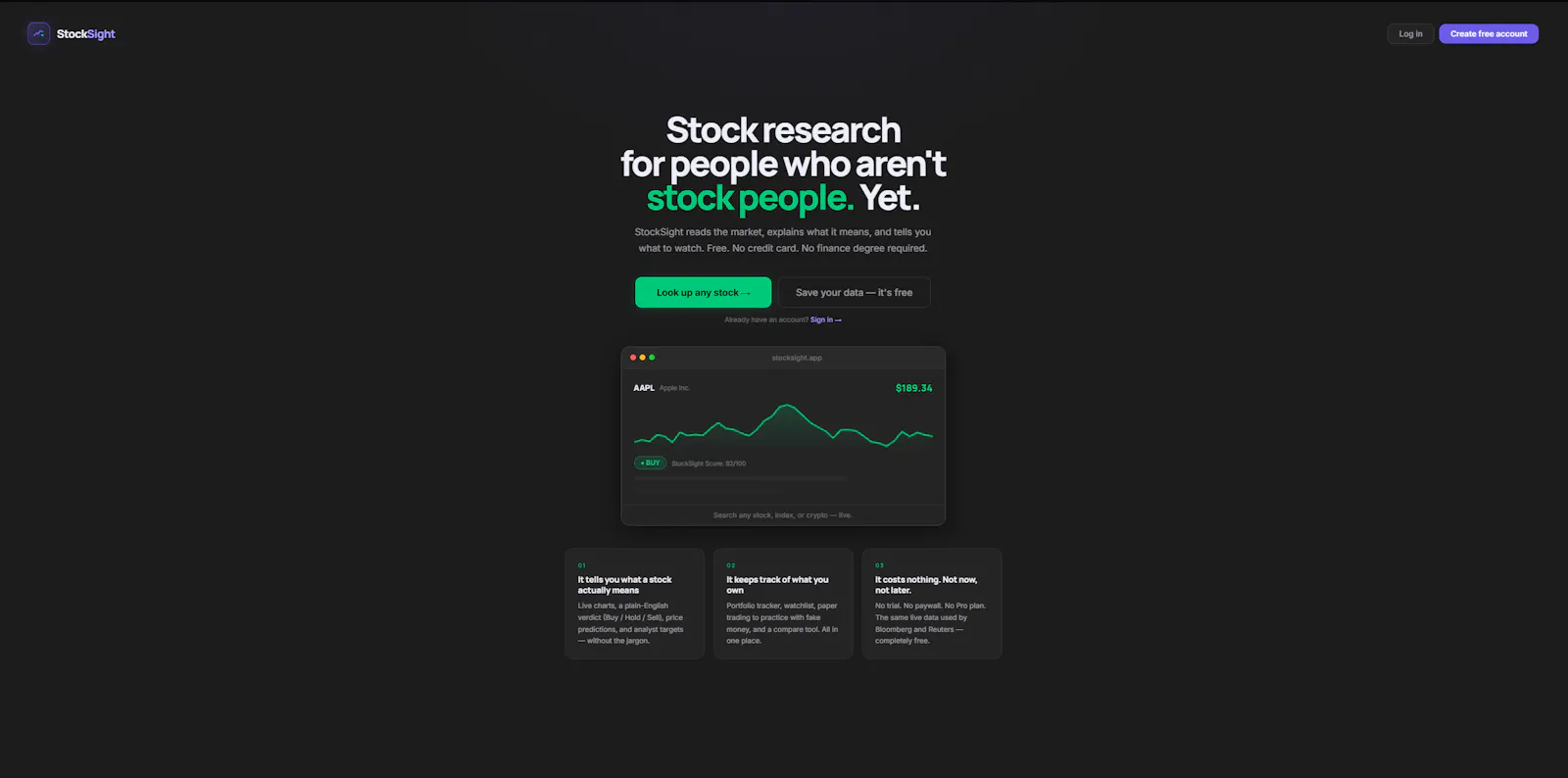 StockSight screenshot 1