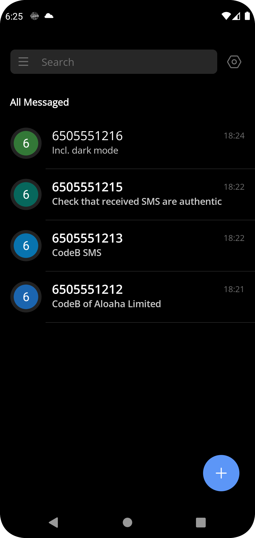 Codeb SMS - GRATIS y agregue la aplicación gratuita de SMS de Android media 4