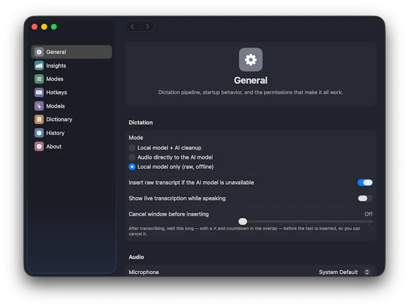 WisprFree screenshot 1