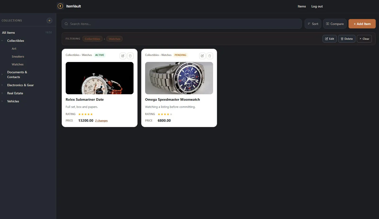 MyItemVault screenshot 8