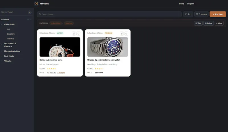 MyItemVault screenshot 8