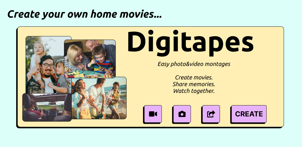 startuptile Digitapes-One click photo and video montages