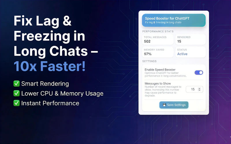 Speed Booster for ChatGPT screenshot 3