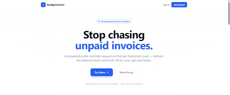 NudgeInvoice screenshot 1