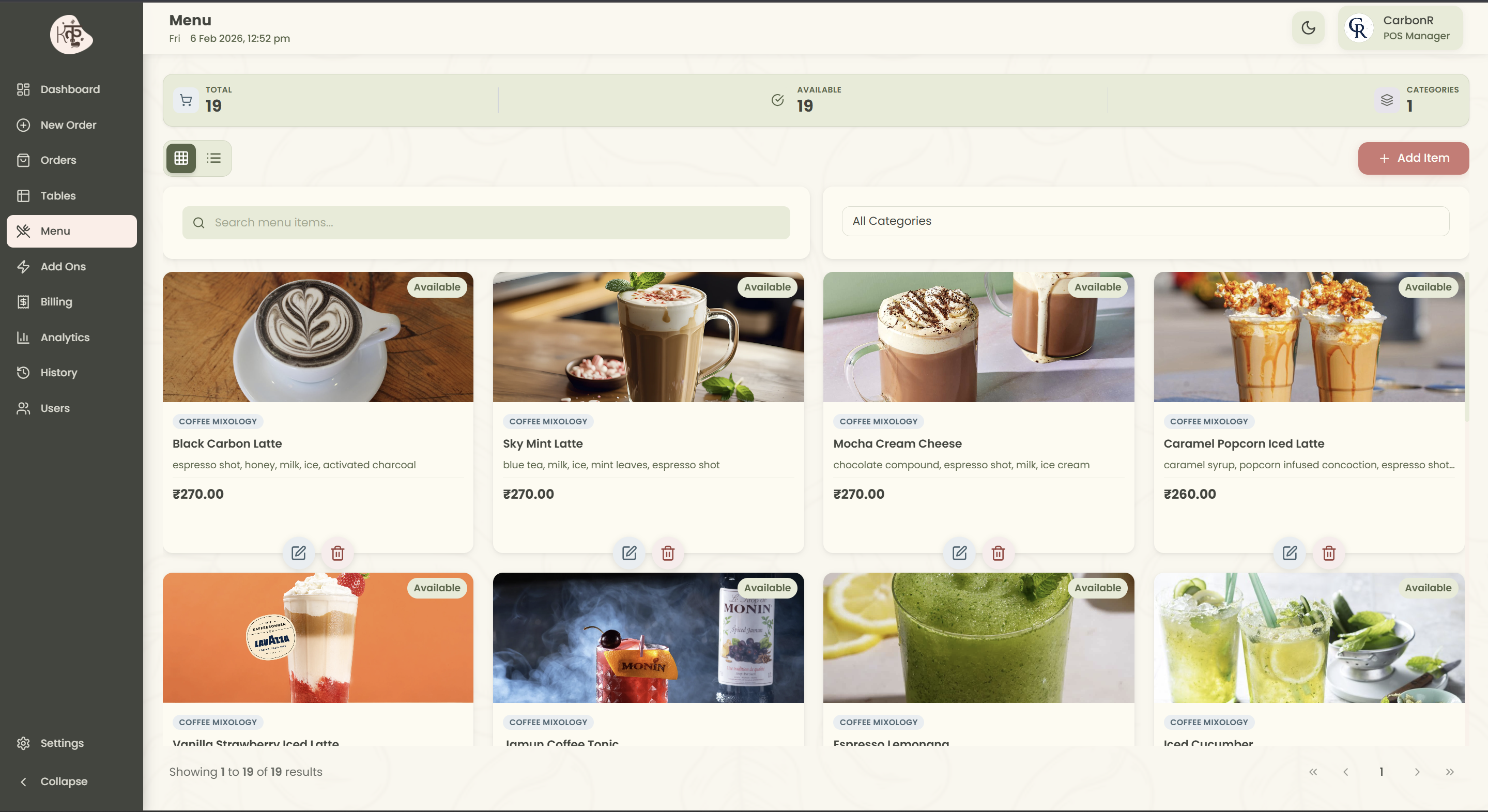 Kafe Kufe - Screenshot 2 showing product features and functionality
