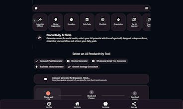 Focus Organize AI Carousel Generator gallery image