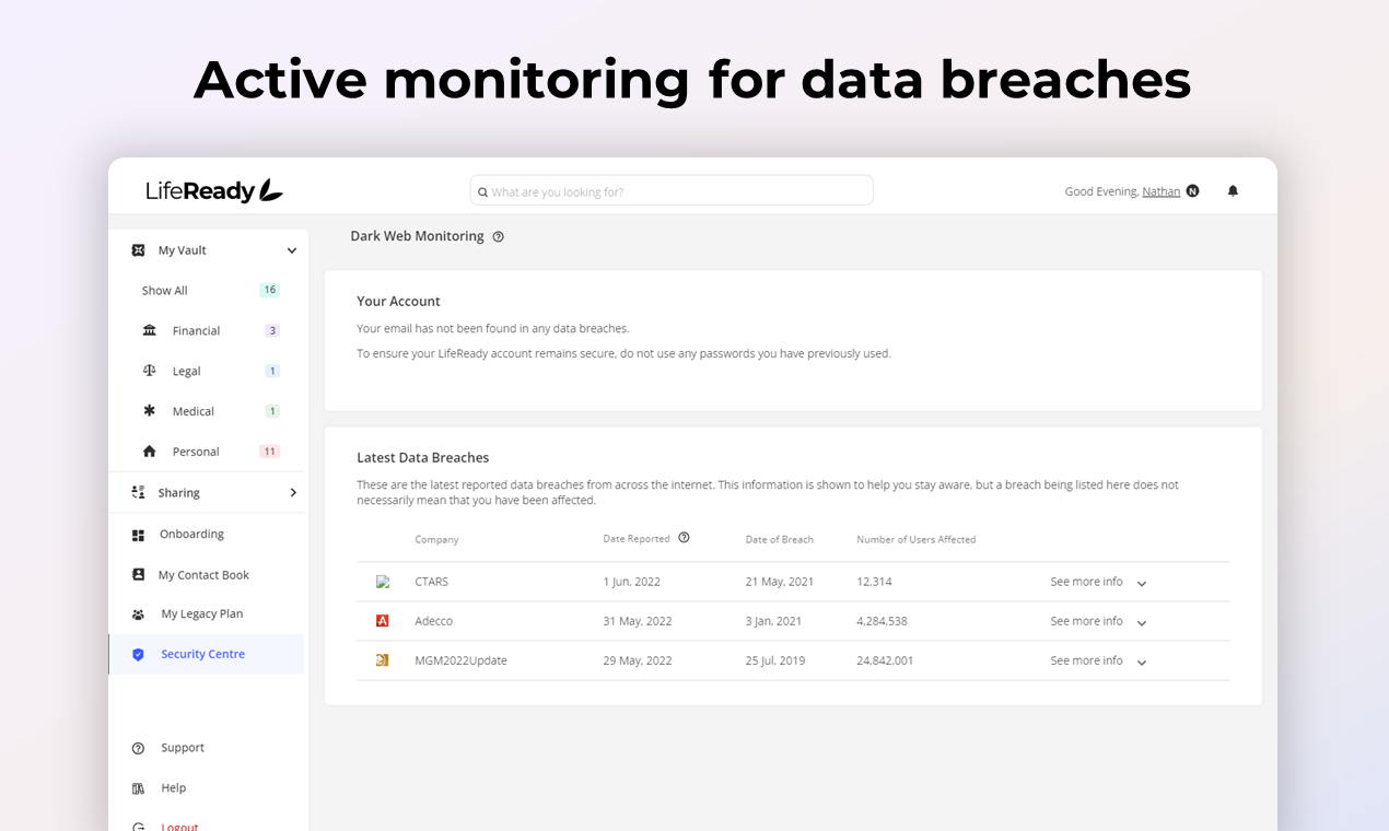 LifeReady - Доступ к важным документам в чрезвычайной ситуации медиа 5