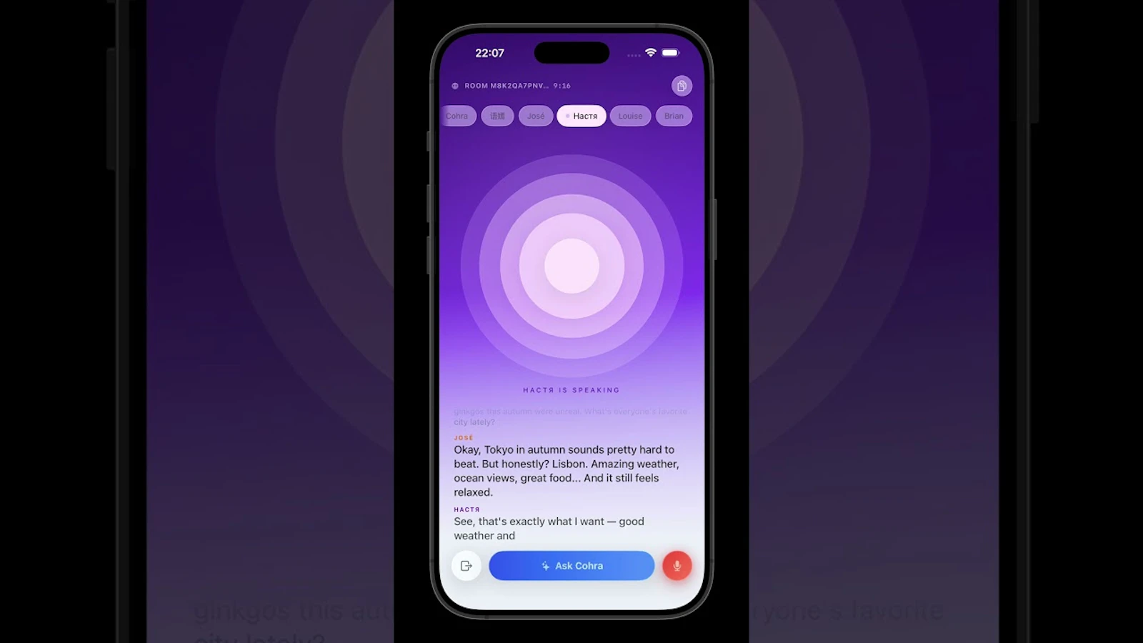 Cohra - AI for Real Group Conversations screenshot 1 (video preview)