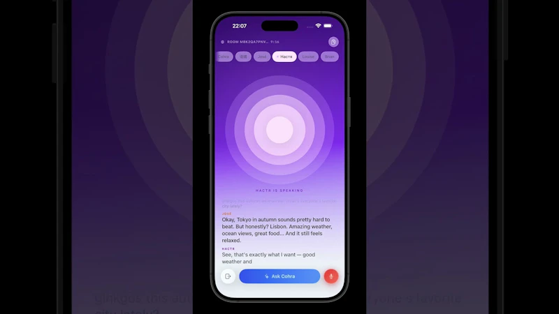 Cohra - AI for Real Group Conversations screenshot 1 (video preview)