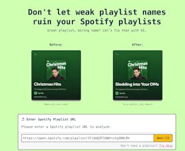 Spotify Playlist Name Generator gallery image