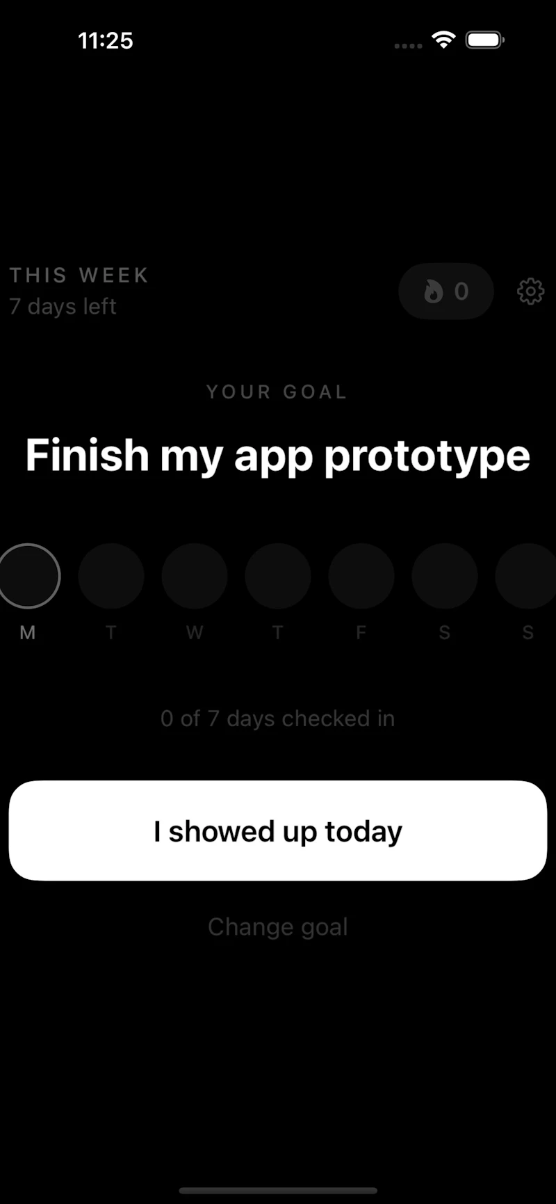 One Goal: One Week screenshot 2
