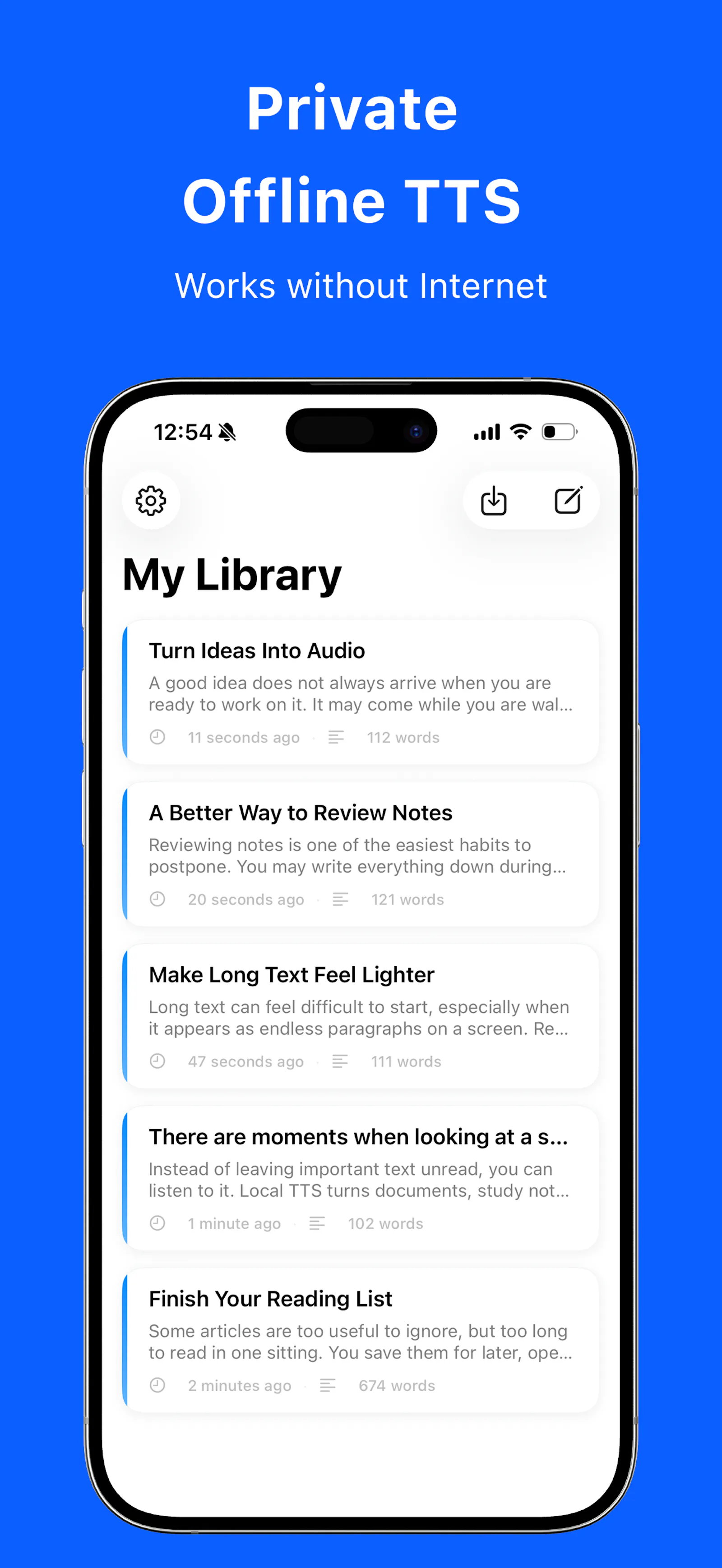 Local TTS - Text to Speech screenshot 3