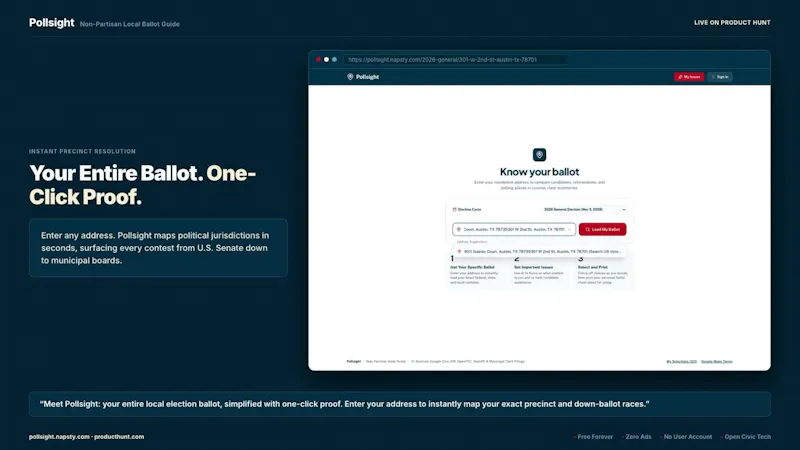 Pollsight screenshot 1 (video preview)