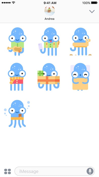 Eliot – Funny Octopus Stickers gallery image