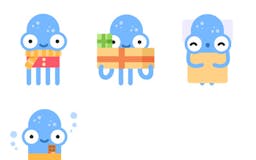Eliot – Funny Octopus Stickers media 2