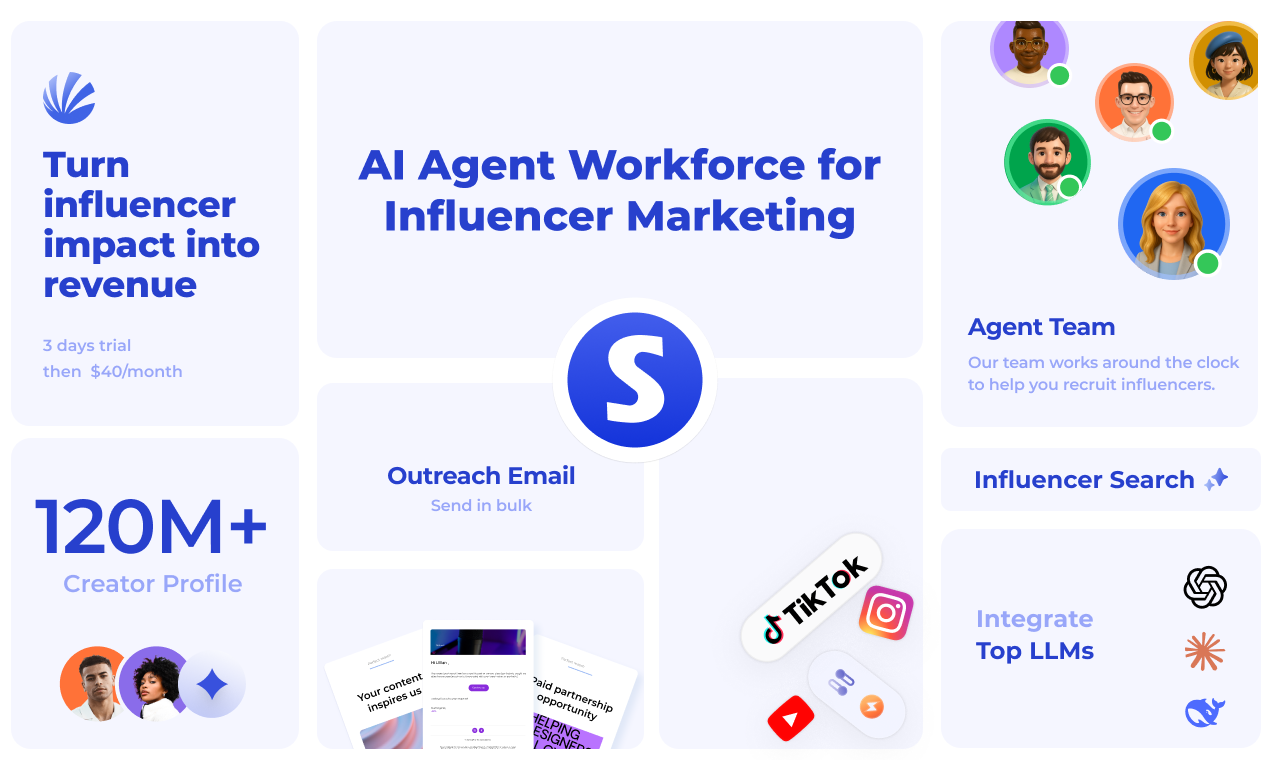 Média Cendre - Agent de marketing d'influence avec une base de données de 120 m de créateur 3