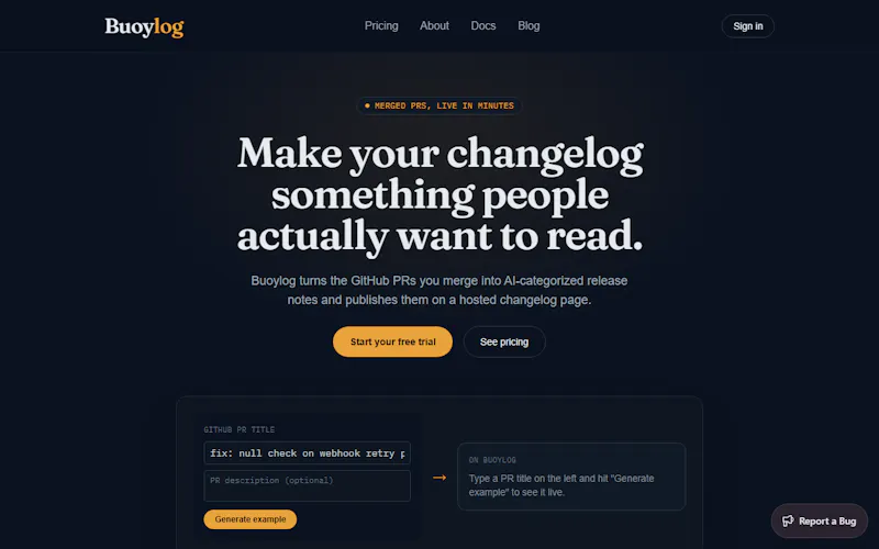 Buoylog screenshot 2