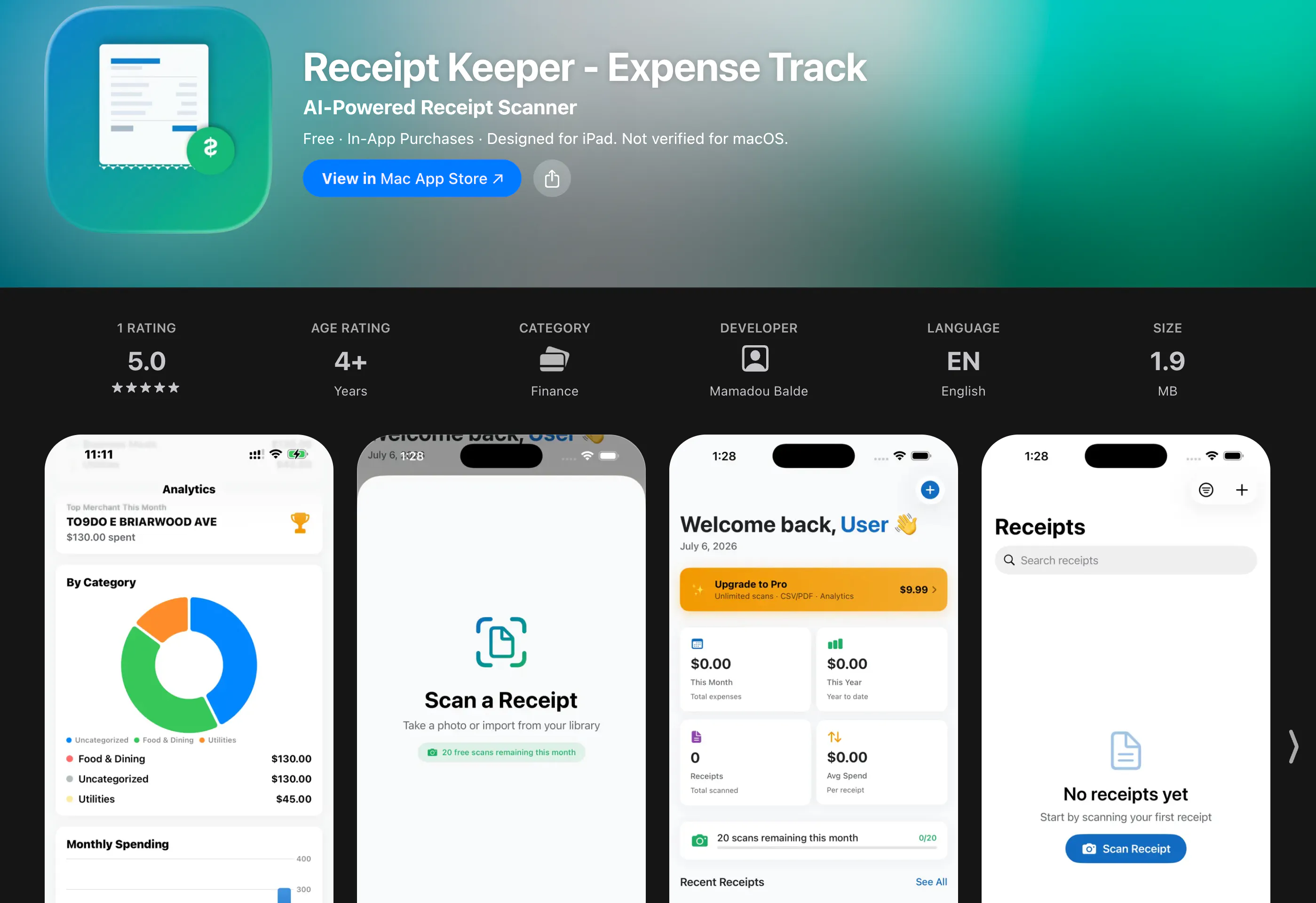 Receipt Keeper