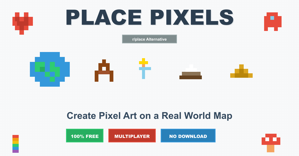 Place Pixels - Main product screenshot demonstrating key features and user interface