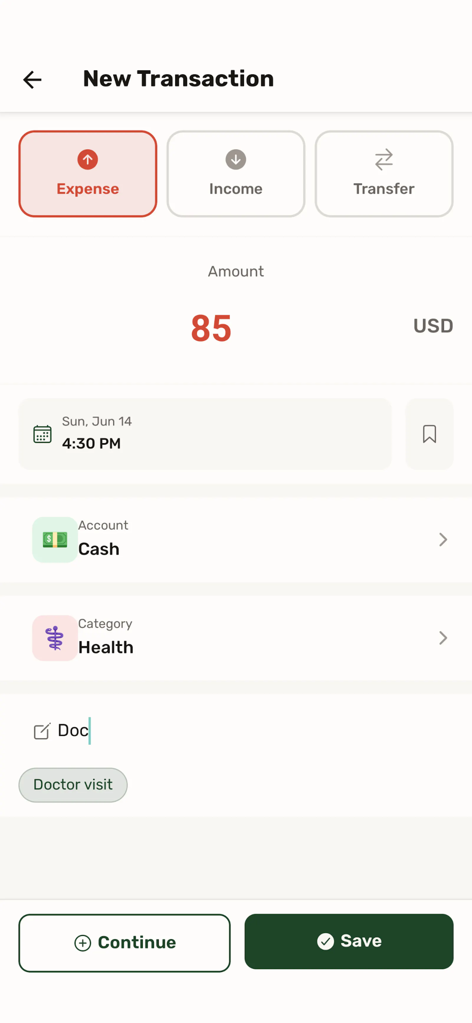 Tadbir Money Manager screenshot 1