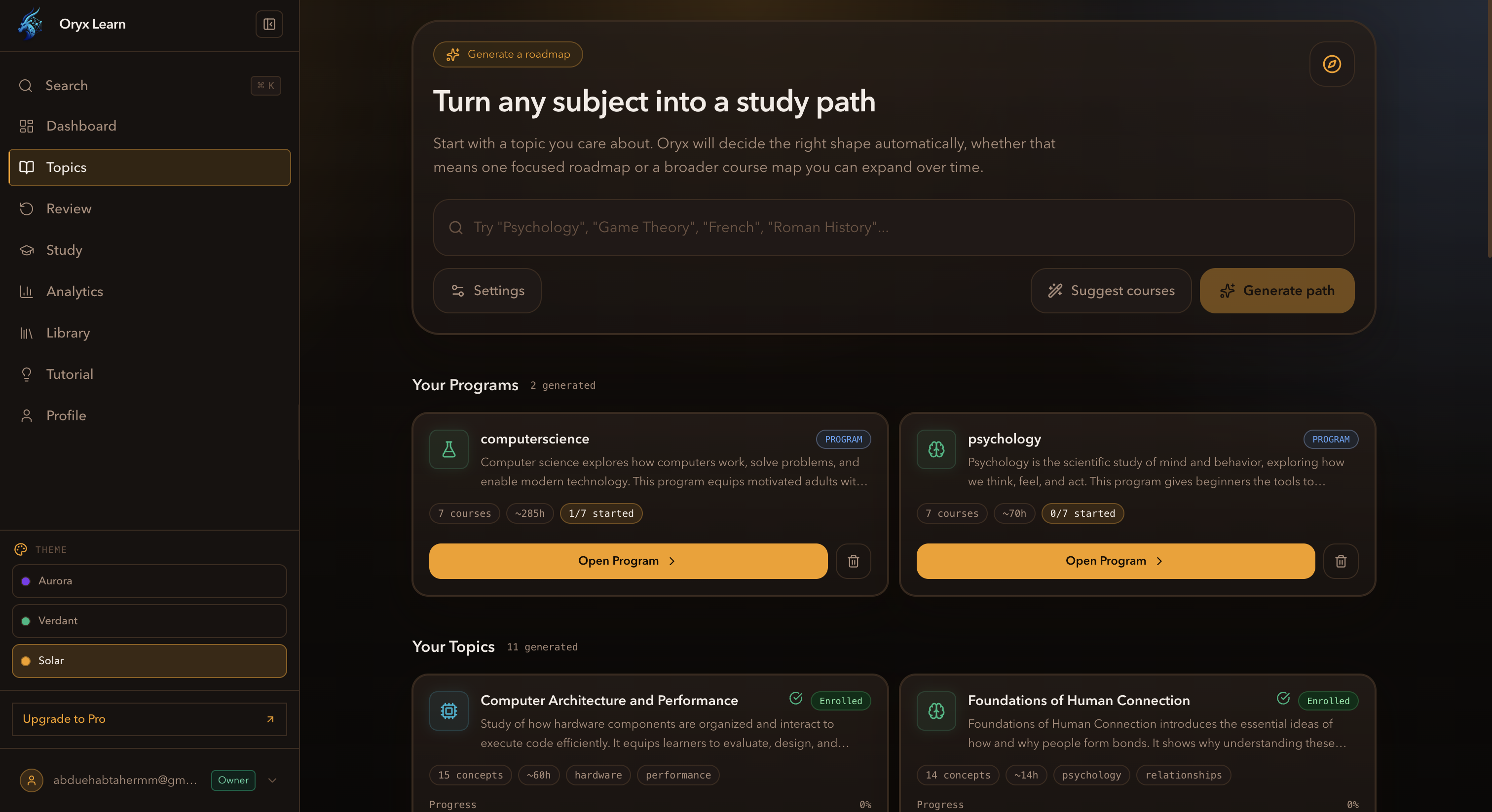 Oryx Learn — Learn like never before gallery image
