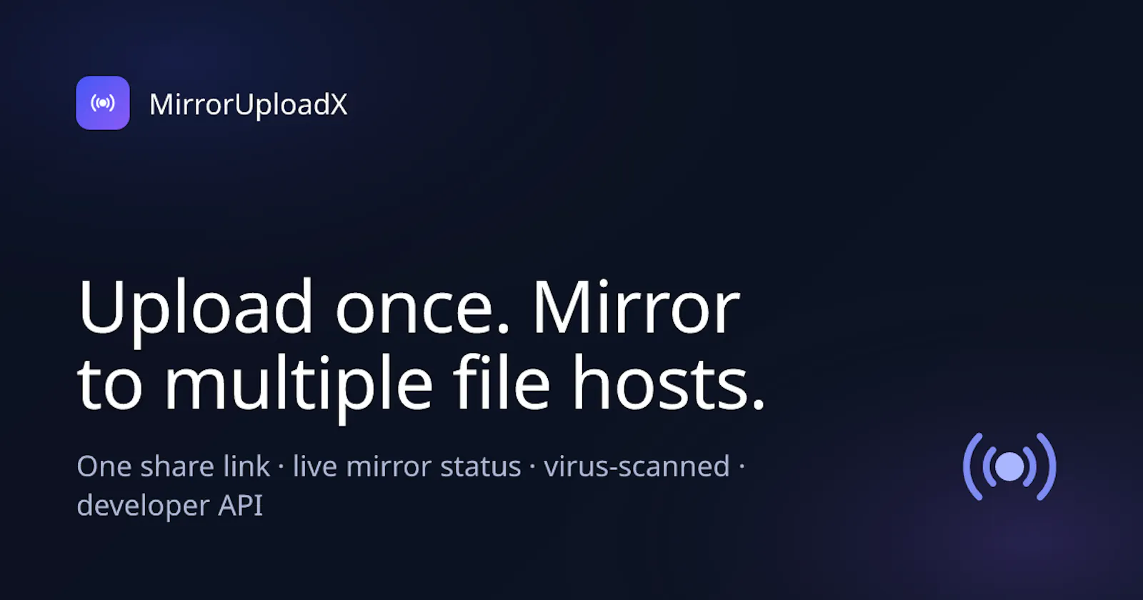 MirrorUploadX screenshot 1