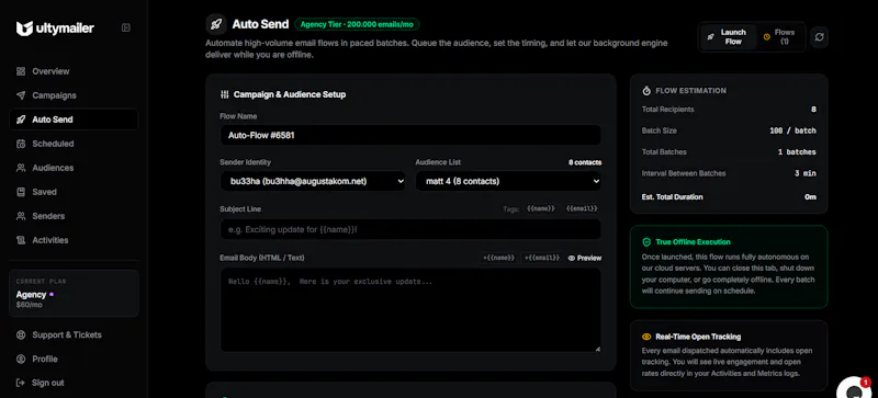 UltyMailer.com screenshot 4