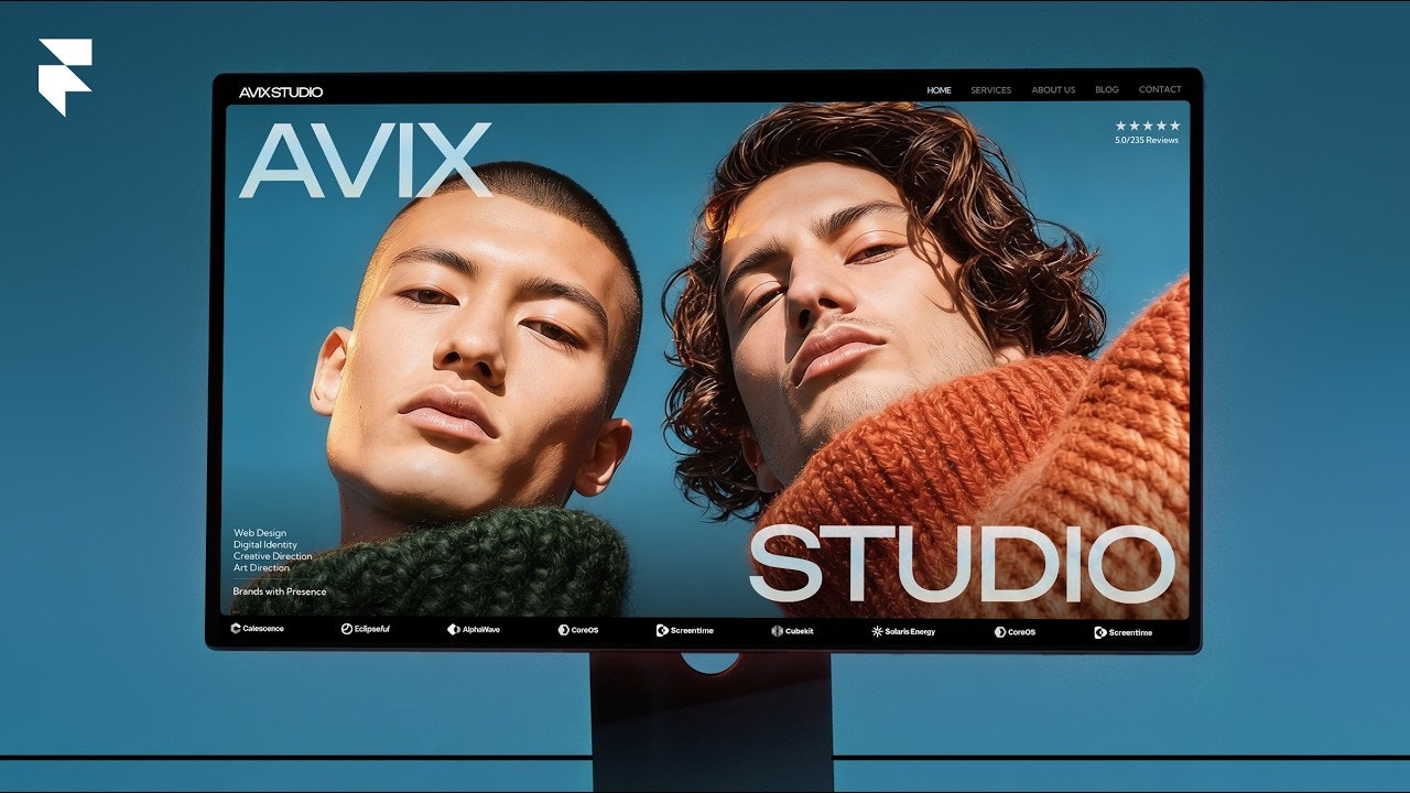 AVIX Studio Framer Website Template gallery image